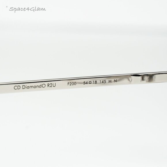 Dior Women Eyeglasses Matte Silver Gold Round CD DIAMONDO R2U F200 BRAND NEW - Picture 5 of 8